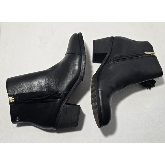 Pikolinos Andorra Ankle Boots Leather Side Zip Heel Tassel Black EU 36/US 5.5-6 - Picture 7 of 13